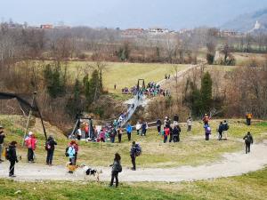 L'attraversamento della pedancola 'tibetana'