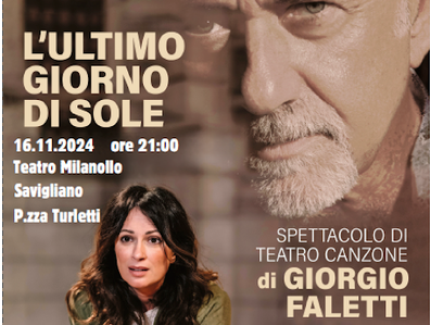 “L'ultimo giorno di sole” di Faletti arriva al Milanollo