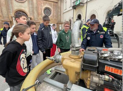 La Protezione civile ha incontrato gli studenti