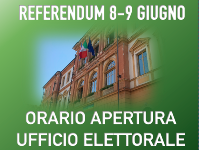 Referendum, orario apertura ufficio elettorale