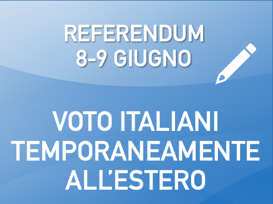 Referendum, voto italiani temporaneamente all'estero
